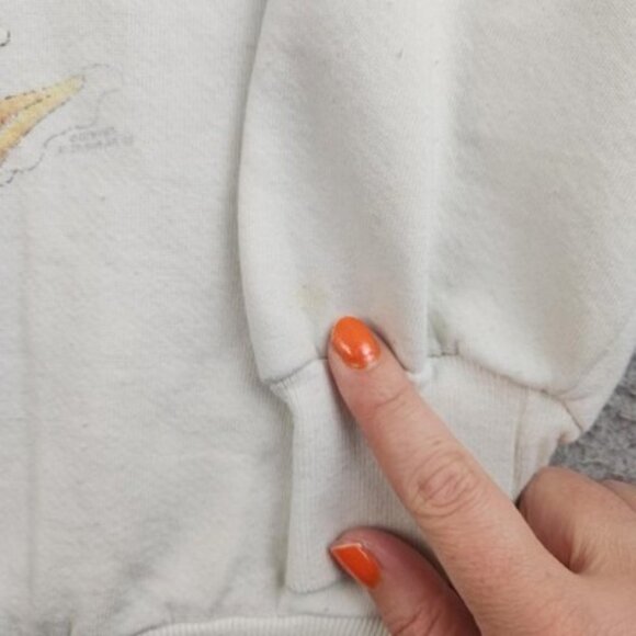 Vintage Jerzees Sweater Womens Large Bear Christmas Winter Pullover Cute 90s - Picture 10 of 11